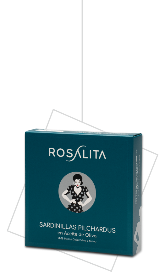 Packaging de la marca Rosalita de sardinas en conserva