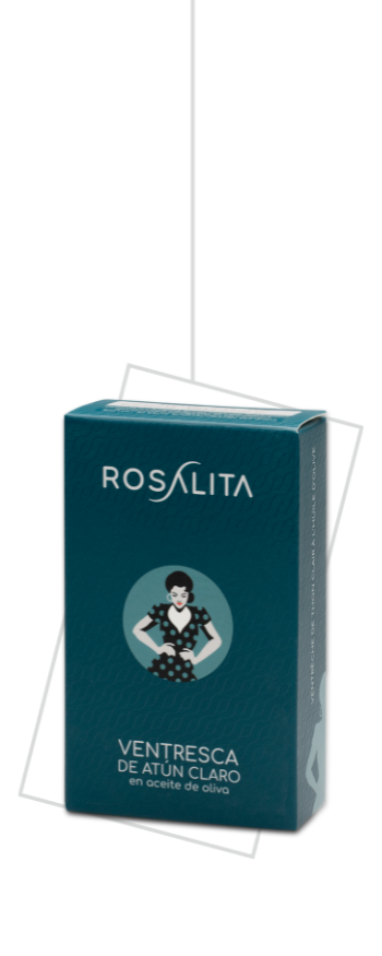 Packaging de la marca Rosalita de atún claro en conserva